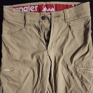 Wrangler Tan Cargo Pants Relaxed Fit
